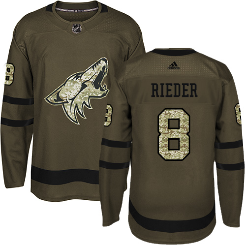 Adidas Coyotes #8 Tobias Rieder Green Salute to Service Stitched NHL Jersey